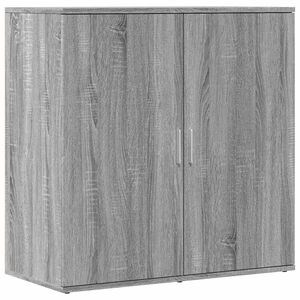 vidaXL skab 79x38x80 cm konstrueret tr&aelig; gr&aring; sonoma-eg