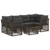 vidaXL Havesofa S&aelig;t 7 stk. Gr&aring; polyrattan