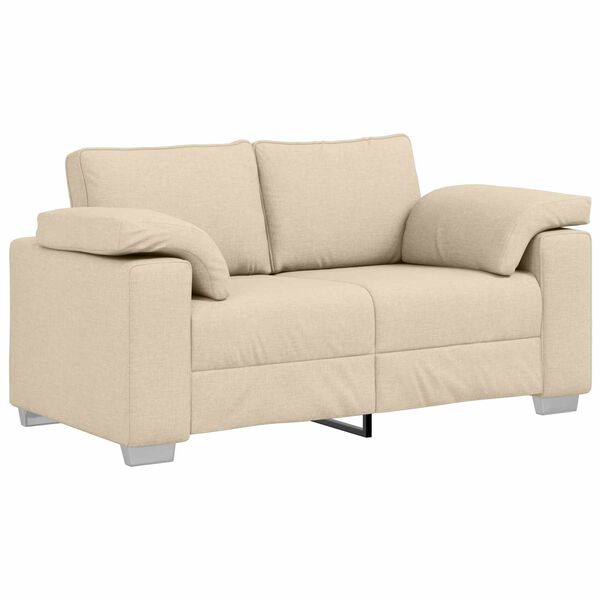 vidaXL Sofa Sæt 2 pcs Creme 219 x 77 x 82 cm Stof