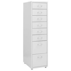 vidaXL mobilt arkivskab 28x41x109 cm metal gr&aring;