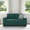 vidaXL 2-personers sofa 160x77x82 cm stof m&oslash;rkegr&oslash;n