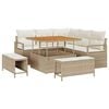 vidaXL Havesofa S&aelig;t 8 stk. Beige polyrattan
