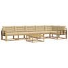vidaXL Udend&oslash;rs sofagruppe 7 pcs Hvid og Beige 79 x 79 x 37 cm