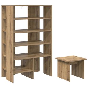 vidaXL Sko skab 2 stk. 62 x 35 x 100 cm Konstrueret tr&aelig; Artisan-eg