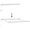 vidaXL Utr&aelig;kkelig Markise Hvid 350 x 250 cm Stof og Metal
