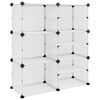 vidaXL skoreol 84x31,5x93 cm PP transparent