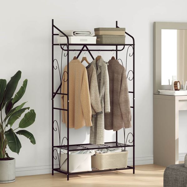 vidaXL &Aring;ben Garderobe Ensfarvet 78 x 36 x 158 cm
