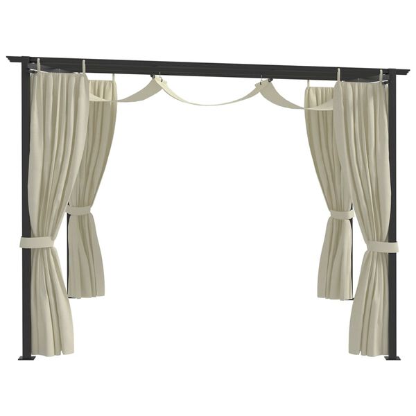 vidaXL pavillon 4x3 m cremefarvet