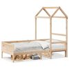 vidaXL daybed med tag 80x200 cm massivt fyrretr&aelig;