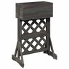 vidaXL Vertikal have trellis Gr&aring; 48 x 30 x 70,5 cm Massivt Fyrretr&aelig;