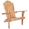 vidaXL Have Adirondack Stol Naturfarvet Massiv Teaktr&aelig;