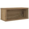 vidaXL CD Opbevaringsr&aelig;kke Artisan-eg 40 x 17 x 17 cm Konstrueret tr&aelig;
