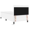 vidaXL Box spring seng med madras Hvid 90 x 190 cm Kunstl&aelig;der