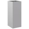 vidaXL plantekasse 32x29x75 cm galvaniseret st&aring;l s&oslash;lvfarvet