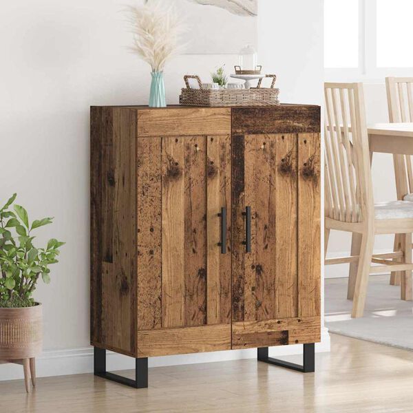 vidaXL Sideboard Gammelt tr&aelig; 69,5 x 34 x 90 cm Ingeni&oslash;rt tr&aelig; og jern