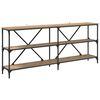 vidaXL Konsolbord Artisan Egetr&aelig; 180 x 30 x 75 cm Konstrueret tr&aelig;