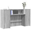 vidaXL receptionsskranke 180x50x103,5 cm konstrueret tr&aelig; gr&aring; sonoma