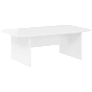 vidaXL Sofabord H&oslash;j gloss hvid 93 x 53 x 33 cm Konstrueret tr&aelig;