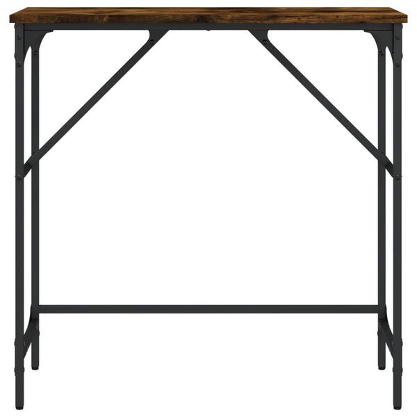 vidaXL konsolbord 75x32x75 cm konstrueret tr&aelig; r&oslash;get egetr&aelig;sfarve