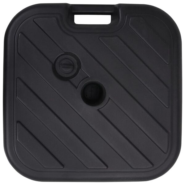 vidaXL parasolfod 24 l sand- eller vandfyld sort