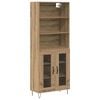 vidaXL Highboard 2 pcs Artisan Egetr&aelig; 69,5 x 34 x 180 cm
