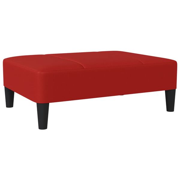 vidaXL fodskammel 78x56x32 cm kunstl&aelig;der vinr&oslash;d