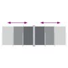 vidaXL sammenrullelig sidemarkise 200x600 cm antracitgr&aring;