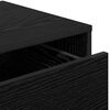 vidaXL Skuffeskab med skuffe Sort eg 41 x 40 x 58 cm Konstrueret tr&aelig;