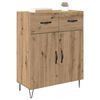 vidaXL Sideboard Artisan Egetr&aelig; 69,5 x 34 x 90 cm Konstrueret tr&aelig;
