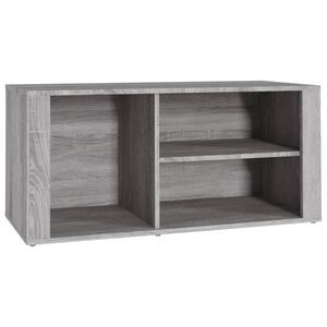 vidaXL skoskab 100x35x45 cm konstrueret tr&aelig; gr&aring; sonoma-eg