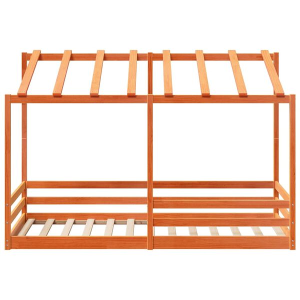 vidaXL husseng til b&oslash;rn 90x200 cm massivt fyrretr&aelig; gyldenbrun