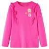Lang&aelig;rmet T-shirt til b&oslash;rn str. 140 cm pink