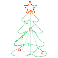 vidaXL juletræsfigur 144 LED'er 88x56 cm