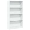 vidaXL bogreol 80x24x143 cm konstrueret tr&aelig; hvid