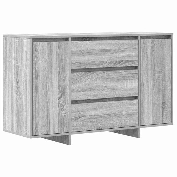 vidaXL Sideboard Grå Sonoma 120 x 41 x 75 cm Konstrueret træ