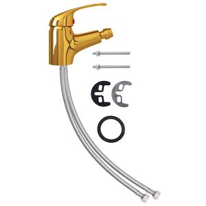 vidaXL blandingsbatteri til bidet 13x12 cm gylden