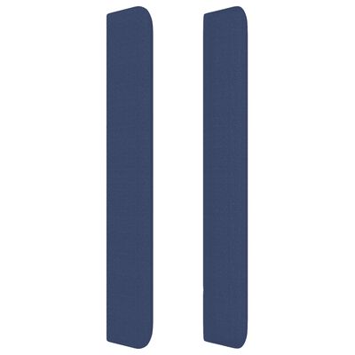 vidaXL kontinentalseng med madras 90x190 cm stof blå