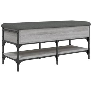 vidaXL skob&aelig;nk 102x42x45 cm konstrueret tr&aelig; gr&aring; sonoma-eg