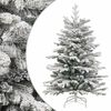 vidaXL kunstigt juletr&aelig; med sne 150 cm h&aelig;ngslet