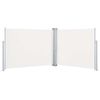 vidaXL sammenrullelig sidemarkise 170 x 1000 cm cremefarvet