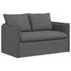 vidaXL Sofa S&aelig;t 2 pcs M&oslash;rkegr&aring; 196 x 82 x 85 cm Stof