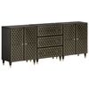 vidaXL skabe 3 stk. 60x33x75 cm massivt mangotr&aelig;