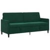 vidaXL Sofa med opbevaring M&oslash;rkegr&oslash;n 192 x 78 x 87 cm Polyester