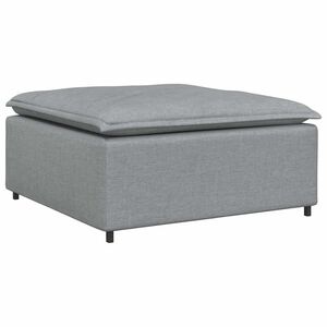 vidaXL modul&aelig;r sofa fodskammel lysegr&aring; 100x100x48 cm