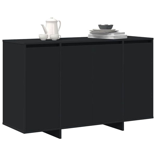 vidaXL Sideboard Sort 120 x 41 x 75 cm Konstrueret tr&aelig;