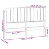 vidaXL Polstret sengegavl Brun og Lys Gr&aring; 140 cm Massiv fyrretr&aelig;