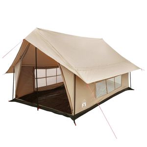 vidaXL Hyttetelt Cremefarvet 340 x 246 x 210 cm Polybomuld