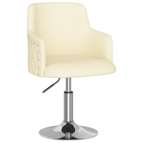 vidaXL spisebordsstol stof cremefarvet