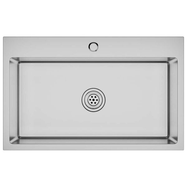 vidaXL håndlavet køkkenvask rustfrit stål