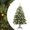 vidaXL Kunstig H&aelig;ngslet Juletr&aelig; med Kogler Gr&oslash;n 120 cm